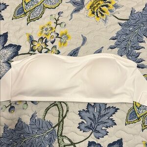 White Strapless Bandeau Bra